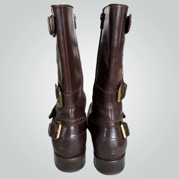 Etiqueta Negra Dark Brown Leather Boots - Size 8 Mens - Picture 4 of 5